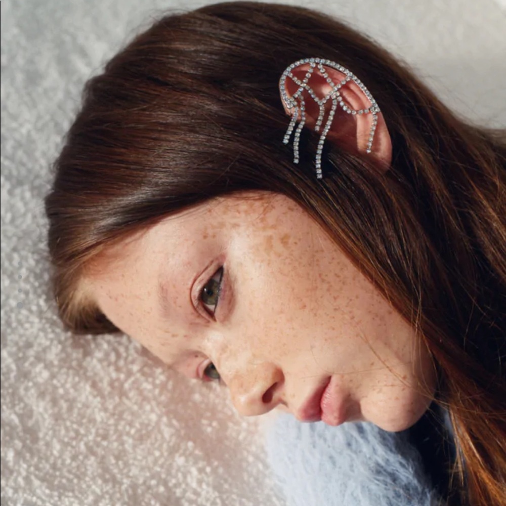 Zara | Asymmetrical Hoops, Ear Cuff, Link Necklace